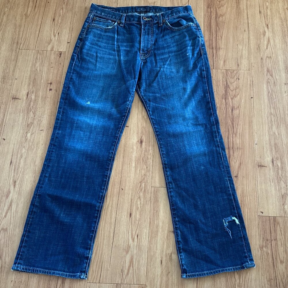 Lucky Brand 361 Vintage Straight Jeans Medium Wash Mid Rise Mens Size 32 x 32